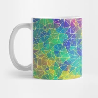 Cosmic Geometry Prism: Celestial Hues in Modern Design Mug